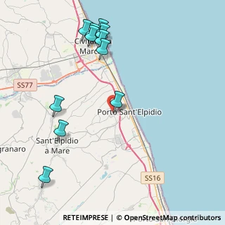Mappa Via F. Crispi, 63821 Porto Sant'Elpidio FM, Italia (5.04636)