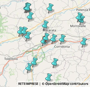 Mappa Via Jurij Gagarin, 62100 Sforzacosta MC, Italia (9.275)