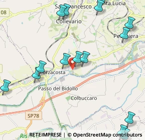 Mappa Via Jurij Gagarin, 62100 Sforzacosta MC, Italia (2.88667)
