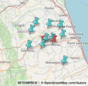 Mappa Via Jurij Gagarin, 62100 Sforzacosta MC, Italia (10.36091)