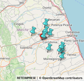 Mappa Via Jurij Gagarin, 62100 Sforzacosta MC, Italia (10.10636)