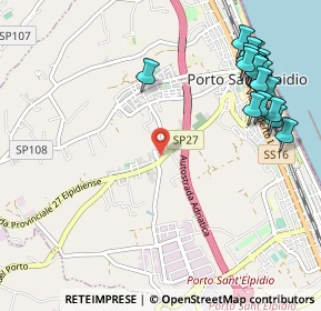 Mappa Via Monte Nerone, 63821 Porto Sant'Elpidio FM, Italia (1.3695)