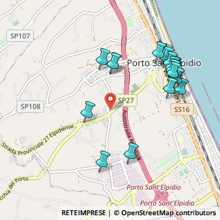 Mappa Via Monte Nerone, 63821 Porto Sant'Elpidio FM, Italia (1.207)