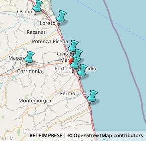 Mappa Via Monte Nerone, 63821 Porto Sant'Elpidio FM, Italia (24.88933)