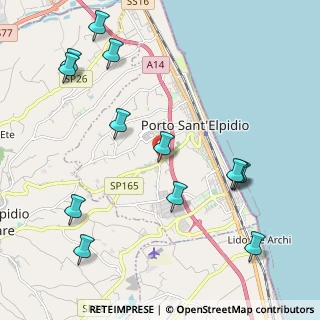 Mappa Via Monte Nerone, 63821 Porto Sant'Elpidio FM, Italia (2.59385)