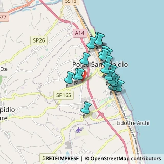 Mappa Via Monte Nerone, 63821 Porto Sant'Elpidio FM, Italia (1.4285)