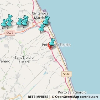 Mappa Via Monte Nerone, 63821 Porto Sant'Elpidio FM, Italia (5.85545)
