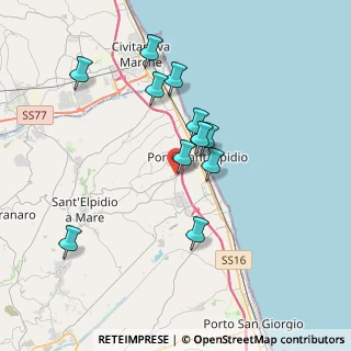 Mappa Via Monte Nerone, 63821 Porto Sant'Elpidio FM, Italia (3.41091)