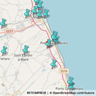 Mappa Via Monte Nerone, 63821 Porto Sant'Elpidio FM, Italia (5.50813)