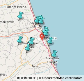 Mappa Via Monte Nerone, 63821 Porto Sant'Elpidio FM, Italia (6.04167)