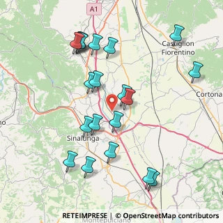Mappa Via del Colle, 52045 Foiano della Chiana AR, Italia (8.787)