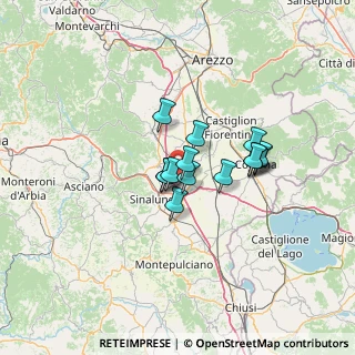 Mappa Via del Colle, 52045 Foiano della Chiana AR, Italia (8.95429)