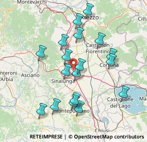 Mappa Via del Colle, 52045 Foiano della Chiana AR, Italia (14.97333)