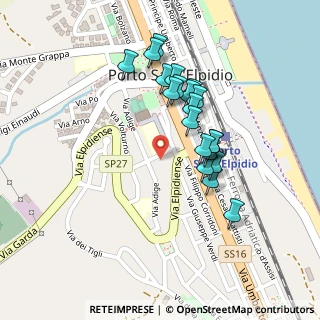 Mappa Via Rubicone, 63821 Porto Sant'Elpidio FM, Italia (0.2085)