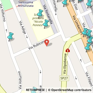 Mappa Via Rubicone, 63821 Porto Sant'Elpidio FM, Italia (0.143)