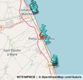 Mappa Via Rubicone, 63821 Porto Sant'Elpidio FM, Italia (4.88389)