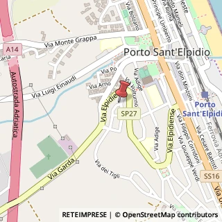Mappa Via dei Cedri, 33, 63821 Porto Sant'Elpidio, Fermo (Marche)
