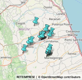 Mappa Borgo Sforzacosta, 62100 Sforzacosta MC, Italia (8.27)