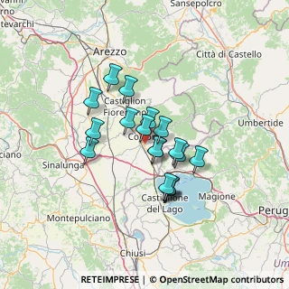 Mappa , 52044 Cortona AR, Italia (10.41667)