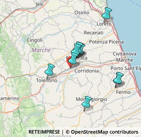 Mappa Via G. Natali, 62100 Sforzacosta MC, Italia (11.76636)