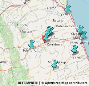 Mappa Via Giulio Natali, 62010 Sforzacosta MC, Italia (16.07846)