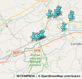 Mappa Via Natali Giulio, 62100 Sforzacosta MC, Italia (3.80182)