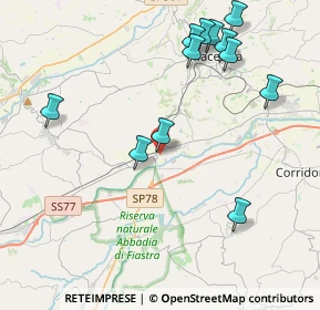 Mappa Via Natali Giulio, 62100 Sforzacosta MC, Italia (4.73417)