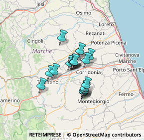 Mappa Via Giulio Natali, 62100 Macerata MC, Italia (8.27947)