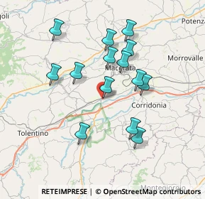 Mappa Via Giulio Natali, 62100 Macerata MC, Italia (6.83929)