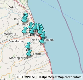 Mappa Via Volturno, 63821 Porto Sant'Elpidio FM, Italia (10.78706)