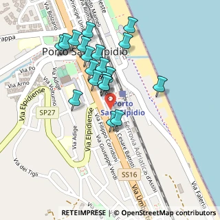 Mappa Via Maddalena, 63821 Porto Sant'Elpidio FM, Italia (0.2205)