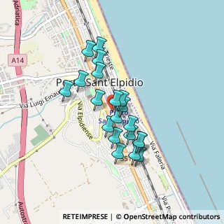 Mappa Via Alessandro Volta, 63821 Porto Sant'Elpidio FM, Italia (0.362)