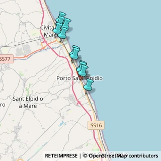 Mappa Via Alessandro Volta, 63821 Porto Sant'Elpidio FM, Italia (3.16727)