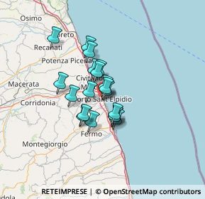 Mappa Via Maddalena, 63821 Porto Sant'Elpidio FM, Italia (8.93053)