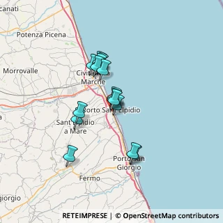 Mappa Via Alessandro Volta, 63821 Porto Sant'Elpidio FM, Italia (5.37333)