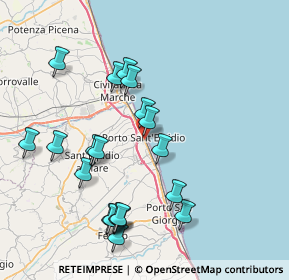 Mappa Via Maddalena, 63821 Porto Sant'Elpidio FM, Italia (8.4845)