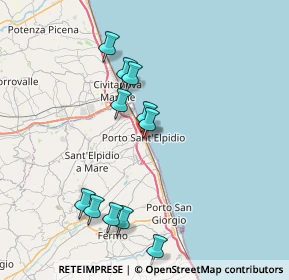 Mappa Via Maddalena, 63821 Porto Sant'Elpidio FM, Italia (7.80455)