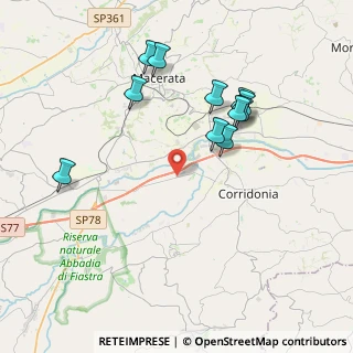 Mappa Ctr. Campogiano, 62014 Corridonia MC, Italia (4.01273)