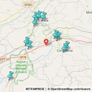 Mappa Ctr. Campogiano, 62014 Corridonia MC, Italia (4.45455)