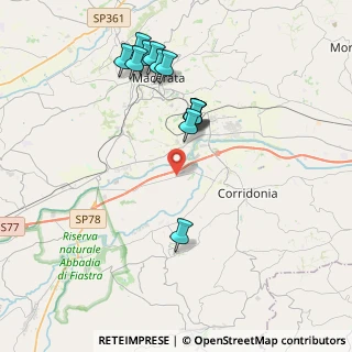 Mappa Ctr. Campogiano, 62014 Corridonia MC, Italia (3.96462)