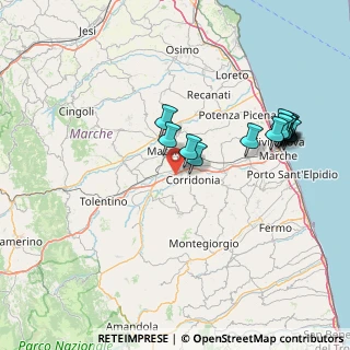 Mappa Ctr. Campogiano, 62014 Corridonia MC, Italia (16.28786)