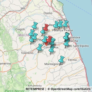 Mappa Ctr. Campogiano, 62014 Corridonia MC, Italia (11.147)