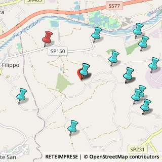 Mappa Contrada S. Tommaso, 63812 Montegranaro FM, Italia (1.28333)