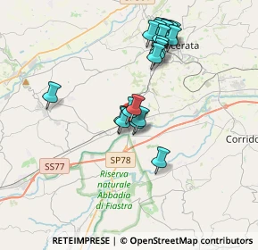 Mappa Borgo Sforzacosta, 62100 Macerata MC, Italia (3.497)