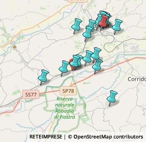 Mappa Borgo Sforzacosta, 62100 Macerata MC, Italia (3.87947)