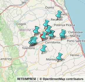 Mappa Borgo Sforzacosta, 62100 Macerata MC, Italia (9.51412)