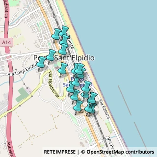 Mappa Via S. Francesco d'Assisi, 63821 Porto Sant'Elpidio FM, Italia (0.375)