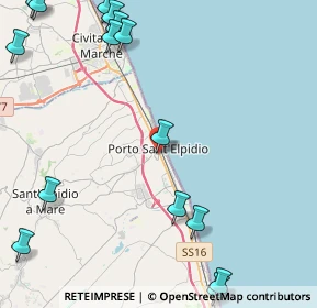 Mappa Via Umberto I, 63018 Porto Sant'Elpidio FM, Italia (6.56667)