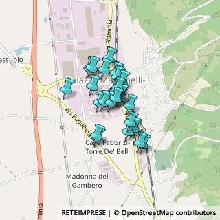 Mappa Via Console Flaminio, 06023 Gualdo Tadino PG, Italia (0.25185)