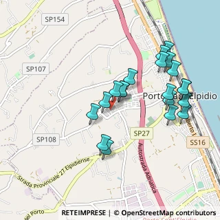 Mappa Via Enrico Toti, 63821 Porto Sant'Elpidio FM, Italia (0.984)